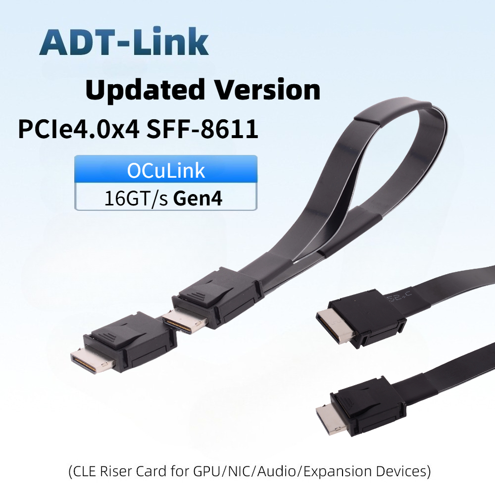 Oculink Egpu Mini Pc - Câble d'extension ADT-Link PCI-E 4.0 X4