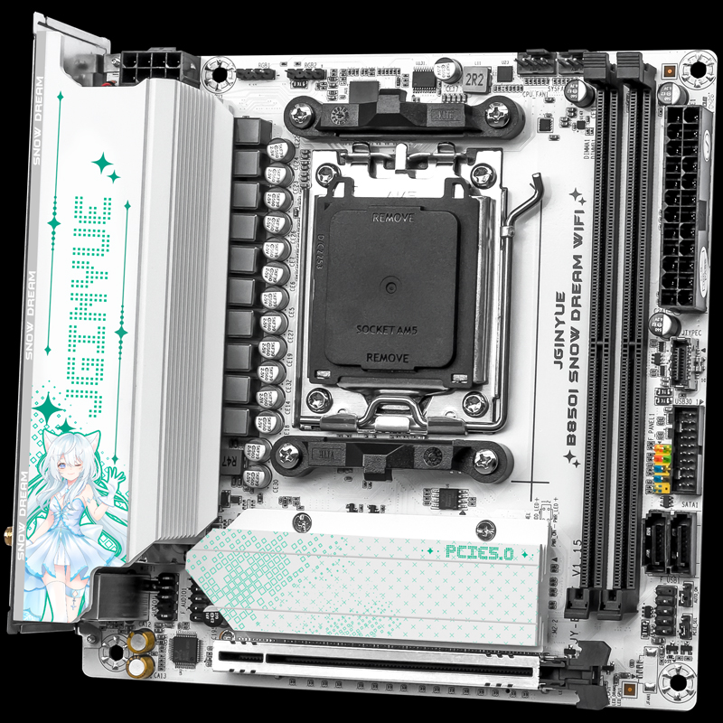 Carte mère WiFi JGINYUE B850i  - Nas Motherboard 8 Sata Mini Itx avis et prix