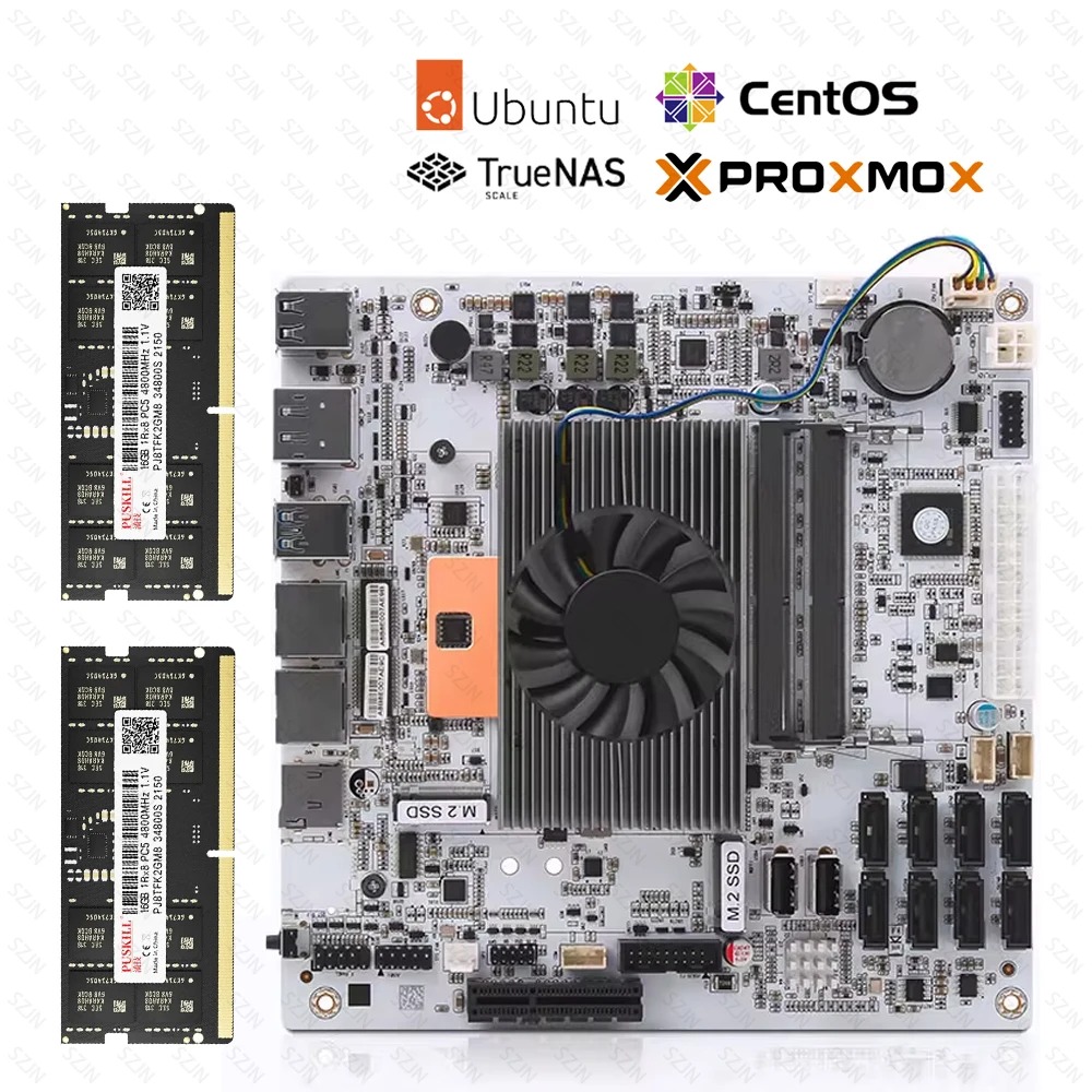 Carte mère NAS I5-8265U ES, 8  - Nas Motherboard 8 Sata Mini Itx avis et prix