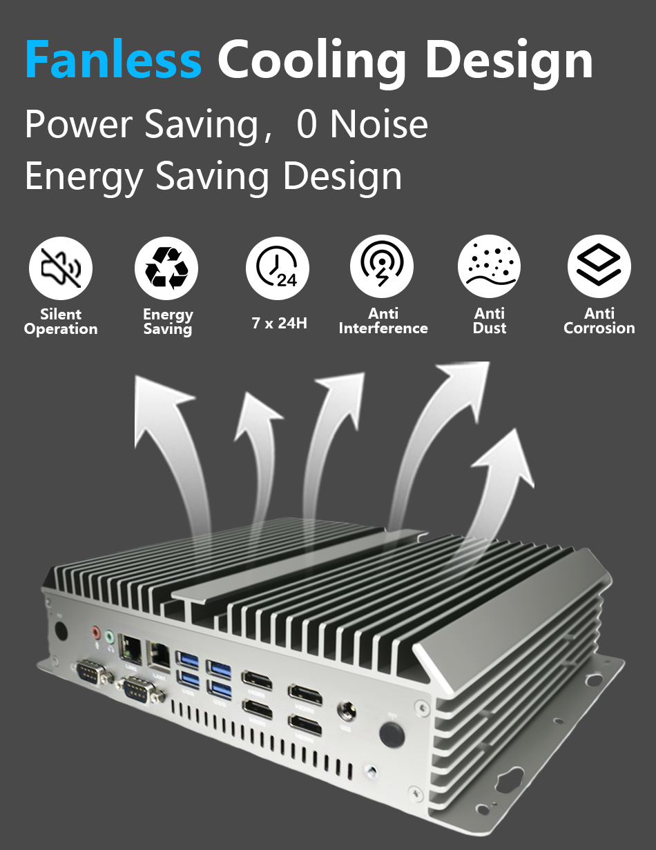 Mini PC industriel sans ventil - Fanless Industrial Pc Rs485 Core I7 avis et prix