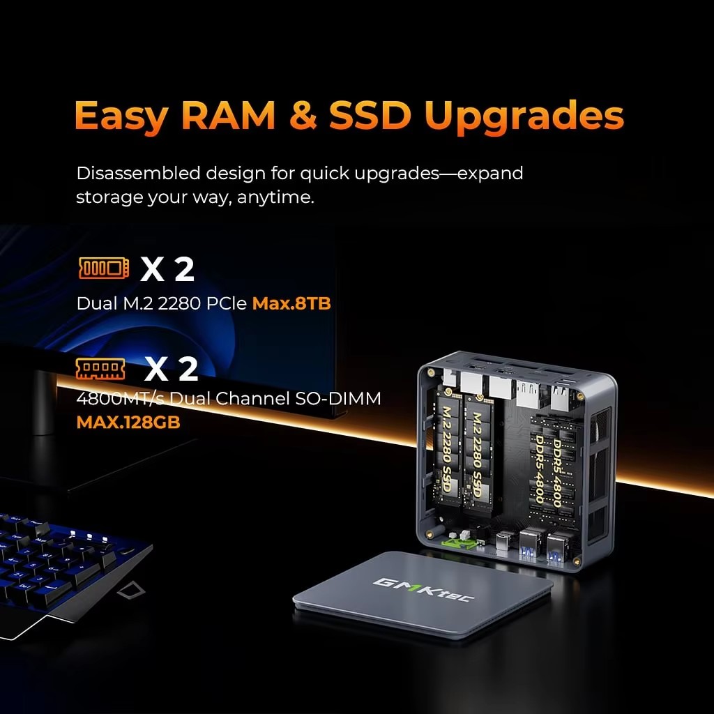 Mini PC de jeu GMKtec K6 M6 Ul - Amd Ryzen 7 7840Hs Mini Pc avis et prix