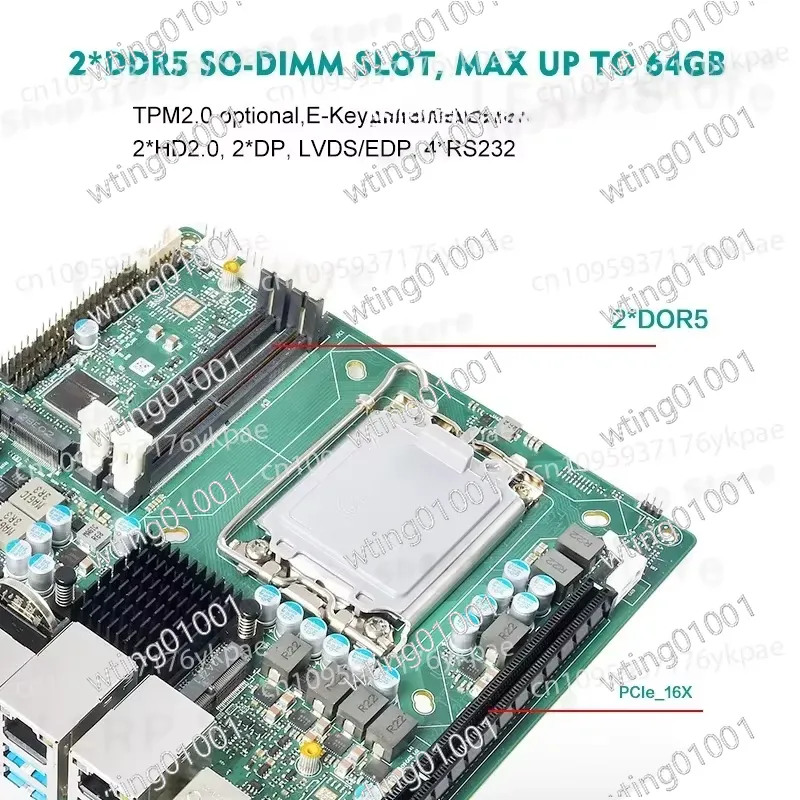 Carte mère Mini ITX 13e généra - Lga1700 Itx Motherboard Ddr5 avis et prix