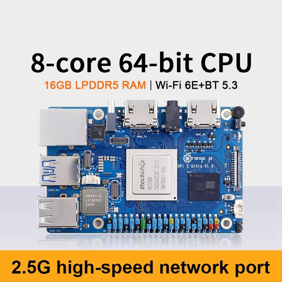Carte de développement DT75BG  - Rockchip Rk3588 Development Board avis et prix